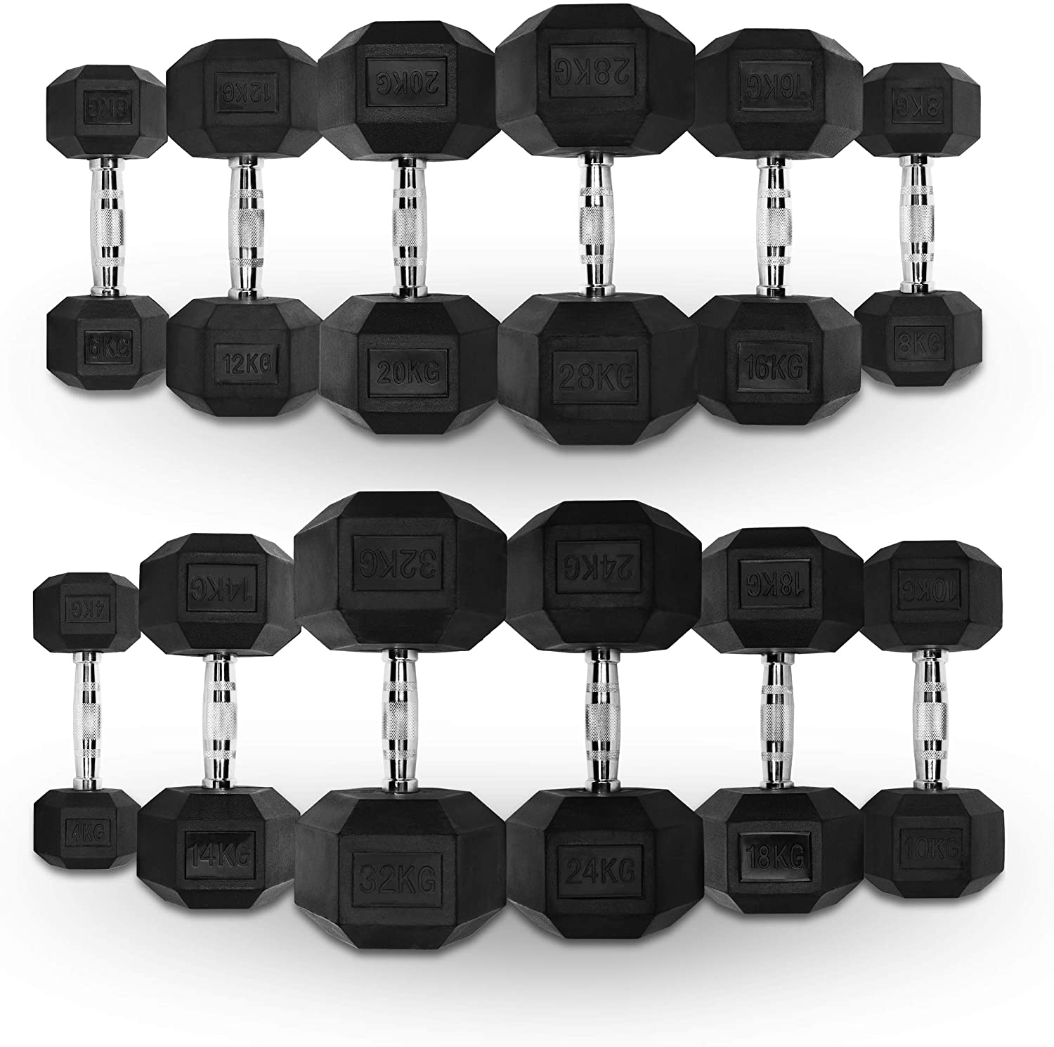 Rubber dumbbells 2025 for sale